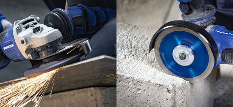 Rough in action, sharp in touch. The new angle grinders from Rawlplug
