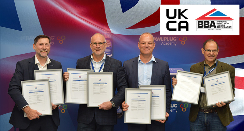 Rawlplug UK with new technical certificates