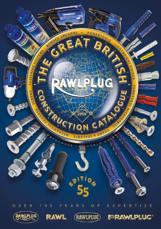 Rawlplug Product Catalogue 2023 – Edition 55